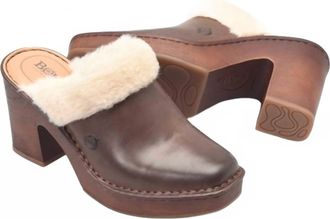 Born Womens Hope Heeled Clog In Chocolate