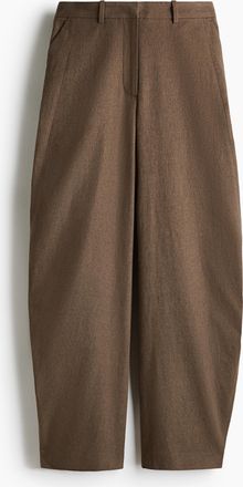H&M Hose aus Leinengemisch mit Balloon Leg - Beige