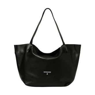 Patrizia Pepe Shoulder Bags, female, Black, ONE SIZE, Leather Tote Bag