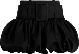 Patou Minigonna con cintura - Nero