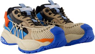 Versace Mens Coconut Sneaker Multicolor Calfskin