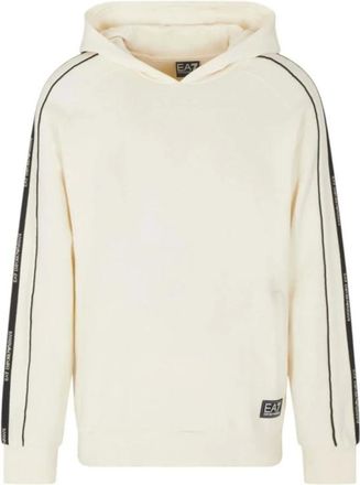 Emporio Armani Emporio Armani Ea7, Hoodies & sweatvesten, Heren, Wit, L, Katoen, Logo Series Hoodie