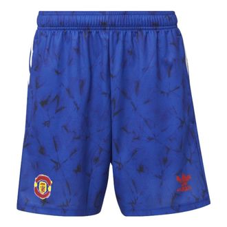 adidas Stripe Full Print Sports Soccer/Football Shorts Blue GJ9085