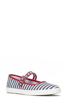 Keds Maisie Mary Jane Sneaker in White/Navy at Nordstrom, Size 7.5