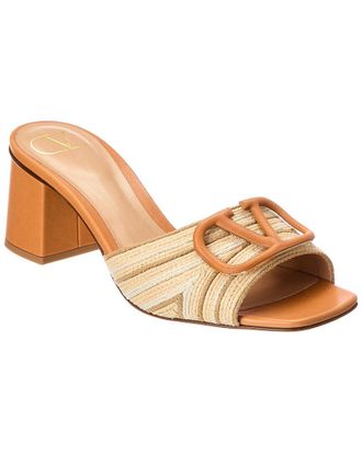 Valentino Vlogo 60 Woven & Leather Sandal