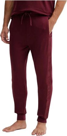 HUGO BOSS Trainingsbroeken - Heren - Sweatpants - Rood - XL - Katoen - Broeken