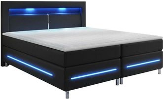 Mirjan24 Mobilier1 - Cama continental Nashville 109, Blando 100, Continental, Doble, 160x200, Cuero ecol&oacute;gico, Somieres, 160x210x115cm, led