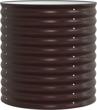 vidaXL Garden Raised Bed Brown 80 x 80 x 81 cm Steel Vidaxl