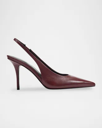Marc Fisher Leynne Leather Slingback Pumps