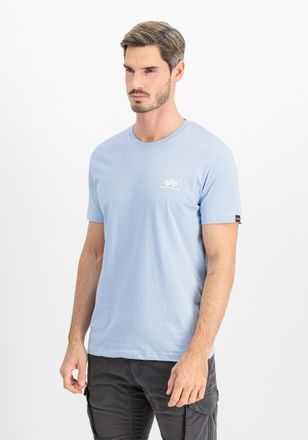 Alpha Industries T-Shirt ALPHA INDUSTRIES Basic T-Shirt SL, Herren, Gr. XXL, blau (light blau), Obermaterial: 100% Baumwolle, Shirts T-Shirt