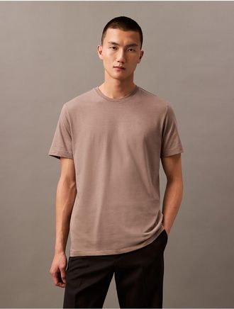 Calvin Klein Mens Liquid Touch Crewneck T-Shirt - Grey - XL