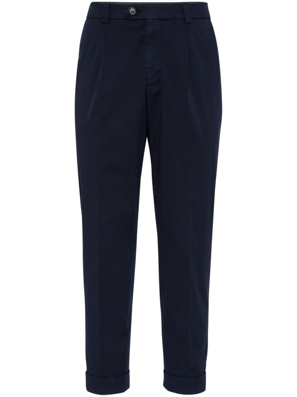 Pantalon Cargo Slim Brunello Cucinelli En Laine Noire - Taille 48 (tailue 34) - Neuf Avec étiquettes - Fabriqué à La Main En Italie