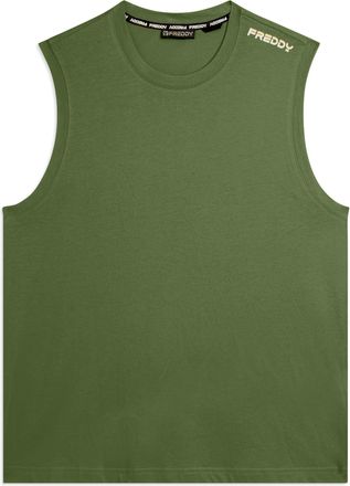 Freddy T-shirt senza maniche in jersey di cotone