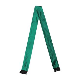 Dolce & Gabbana Silky Scarves, male, Green, Size: ONE SIZE Silk Fringes Neck Wrap Foulard Scarf