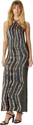 Missoni Long Dress With Wave Pattern in Brown at Nordstrom, Size 44 It
