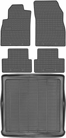 OEM Juego De Alfombrillas De Goma Para Coche Y Maletero Para Opel Astra Iv J Kombi (2010-2015)
