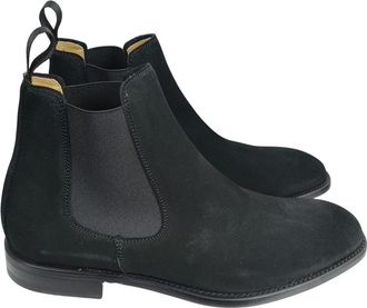 Berwick 1707 Schoenen, Heren, Zwart, 40 1/2 EU, Leer, Tronchetto Camoscio