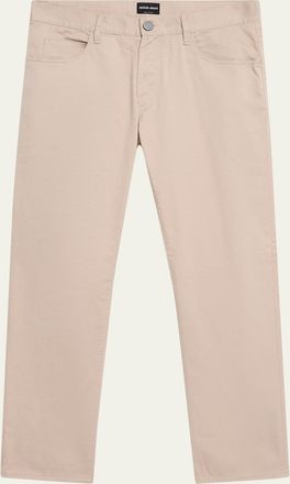 Giorgio Armani Mens 5-Pocket Stretch Cotton Pants
