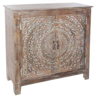 Atmosphera Aparador shirel - Madera De Mango Tallada Atmosphera Cr&eacute;ateur DInt&eacute;rieur