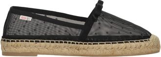 Red Valentino Schoenen, Dames, Zwart, 36 EU, Katoen, Espadrilles met polkadots van mesh