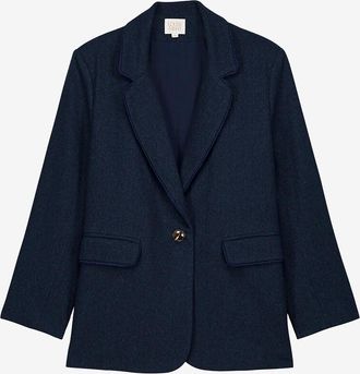 Louise Misha Wollblazer mit Fischgr&auml;t-Motiv Hanoi