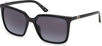 Guess Square Zonnebrillen - Dames - Zonnebrillen - Zwart - 56 MM - Accessoires