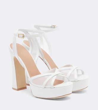 Malone Souliers Sandali Sylvie in pelle con plateau