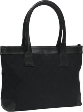 Gucci Tweedehands Canvas handtassen - Dames - Vintage Handtas - Zwart - ONE Size - Leer - Vintage