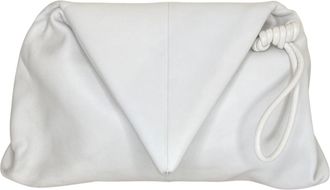 Bottega Veneta Off-White Clutch Bag (Pre-Owned)
