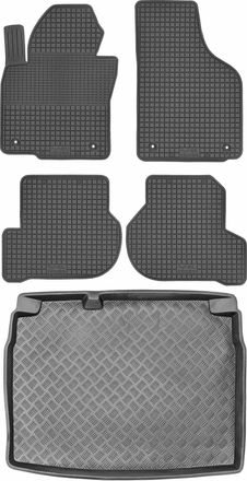 OEM Juego De Alfombrillas De Goma Para Coche Y Alfombrilla Para Maletero Para Volkswagen Golf V Hatchback (2003-2009)