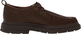 Clarks Badbury Seam - Heren - Veterschoenen - Bruin - 44 EU - Leer - Schoenen