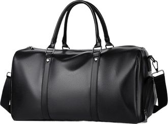 Generic Compatible For Large Capacity Gym Duffel Bag with Wet/Dry Compartments, Travel & Sports with Adjustable Shoulder Strap(Black)