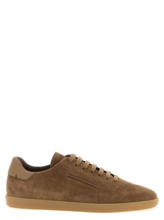 Ermenegildo Zegna Brown Lace-up Sneakers