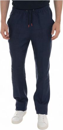 Kiton Drawstring Linen Trousers