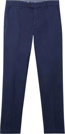 Brooks Brothers Regular Fit Stretch Katoen Gabardine Chino - Heren - Chinos - Blauw - W32 - Katoen - Broeken
