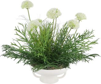 Creative Displays Inc. Handmade Faux Dahlia & Staghorn Fern Arrangement