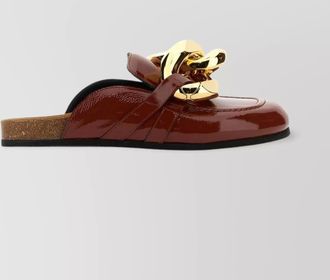 J.W.Anderson chain detail flat sole mules