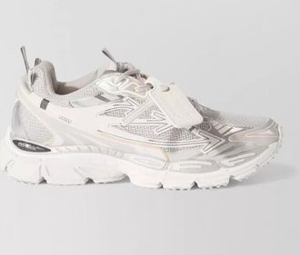Off-white mesh low-top sneakers