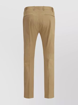 Pantaloni Torino modern cotton pants feather detail
