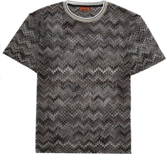 Missoni Multicolor Chevron Crew Neck T-Shirt
