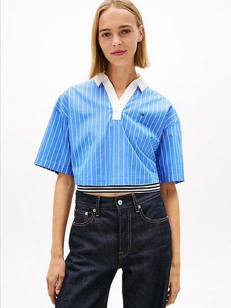 Tommy Hilfiger Relaxed Fit Popover Short Sleeve Shirt