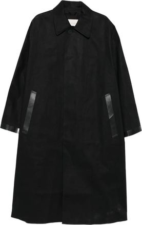 STUDIO NICHOLSON x Macintosh Cappotto con design a inserti - Nero