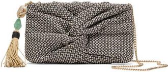 Dolce Vita Elowen Raffia Clutch in Black at Nordstrom