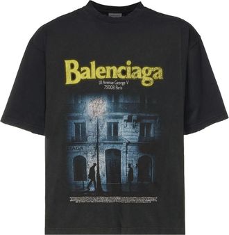 Balenciaga Heren, Tops, Zwart, Maat: M