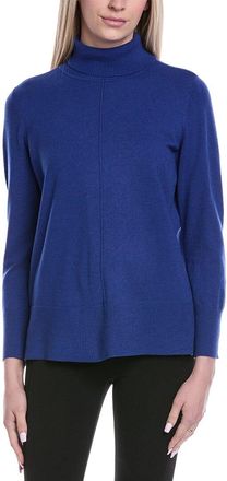 Jones New York Mock Neck Wool-Blend Tunic Sweater