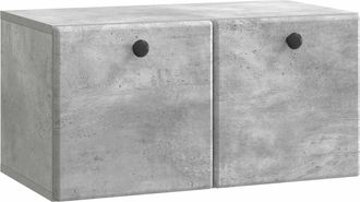 vidaXL Mueble De Tv De Pared 59,5 X 31 X 30 Cm Gris Hormig&oacute;n Vidaxl