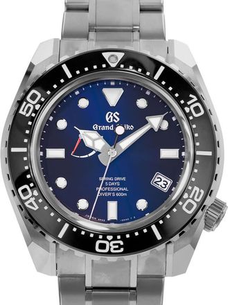 Grand Seiko Pre-owned Grand Seiko Sport Collection Automatic Blue Dial Mens Watch SLGA001