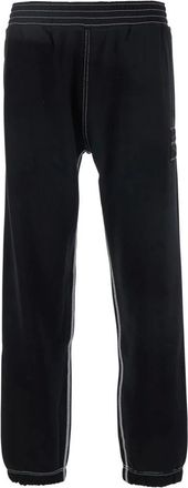 Givenchy Broeken, Heren, Zwart, M, Katoen, Zwarte 4G Geborduurde Joggingbroek