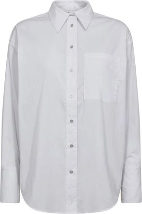 Co'Couture Poppy CC Cuff Shirt Bluse - Dames - Overhemden - Wit - L - Leer - Overhemden
