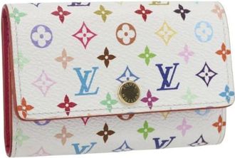 Louis Vuitton Pre-owned Wallets, female, Multicolor, Size: ONE SIZE Pre-owned Canvas Key Holder